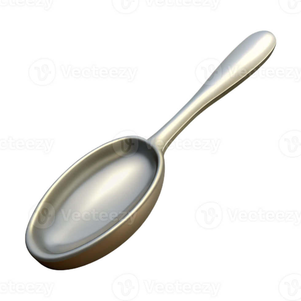 romantic spectacular Concept art style, isolated cutout of a single silver tablespoon with Transparent Background gallery standard png