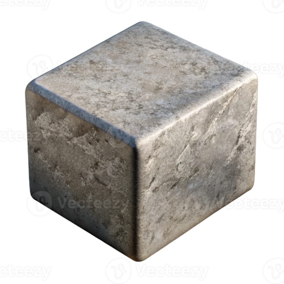 intense picturesque Concrete block, textured surface with Transparent Background gallery standard png