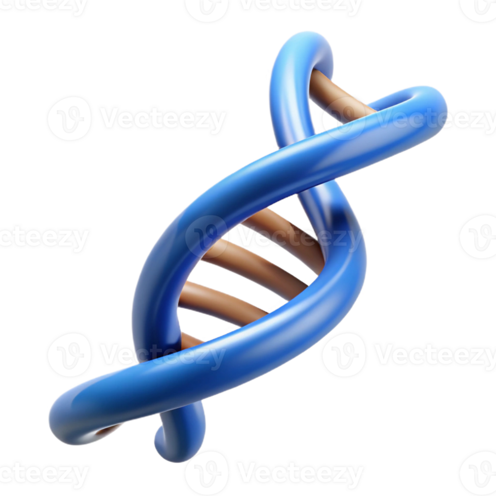 mesmerizing avant-garde A DNA double helix spiraling upwards with Transparent Background exclusive png