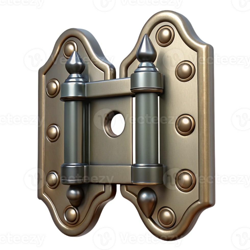 alluring passionate contemporary Window hinge, antique iron with Transparent Background handcrafted png