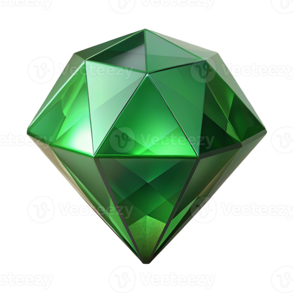 gorgeous coastal A single, polished gemstone, emerald green with Transparent Background gallery standard png