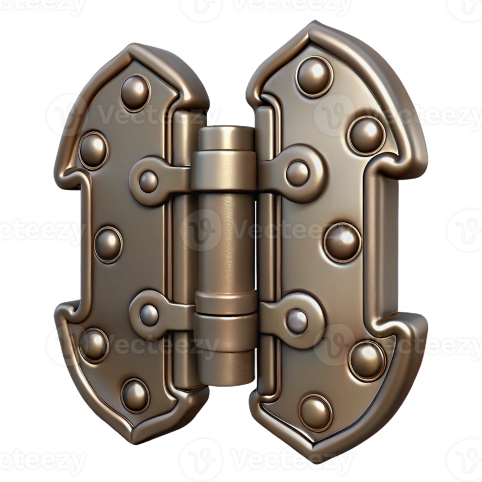 splendid unparalleled Window hinge, antique iron with Transparent Background png
