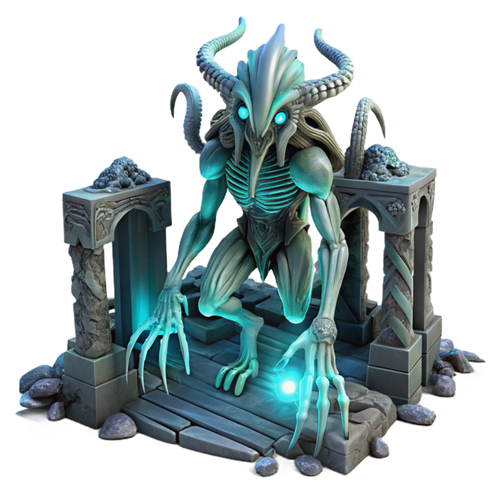 wonderful classic A Biomechanical Creature with Metallic authentic png