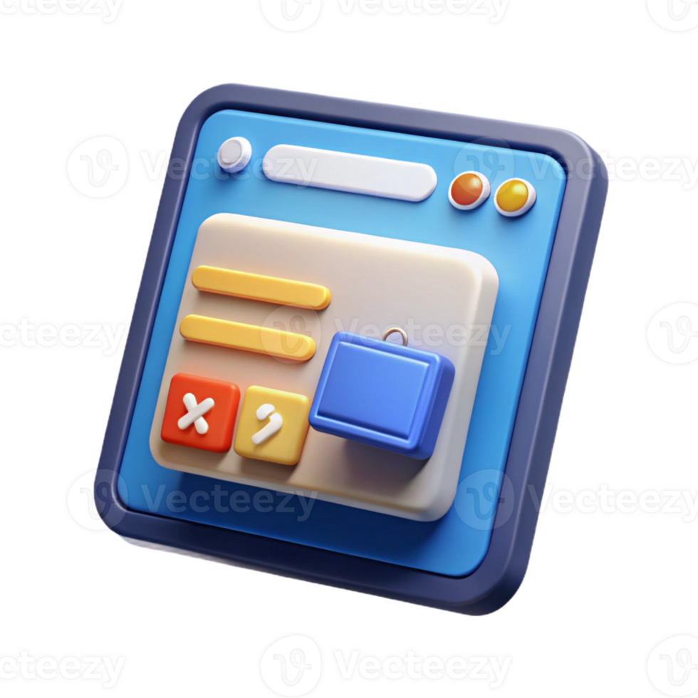 splendid mid-century Tablet computer displaying e-commerce website with Transparent Background top-tier png