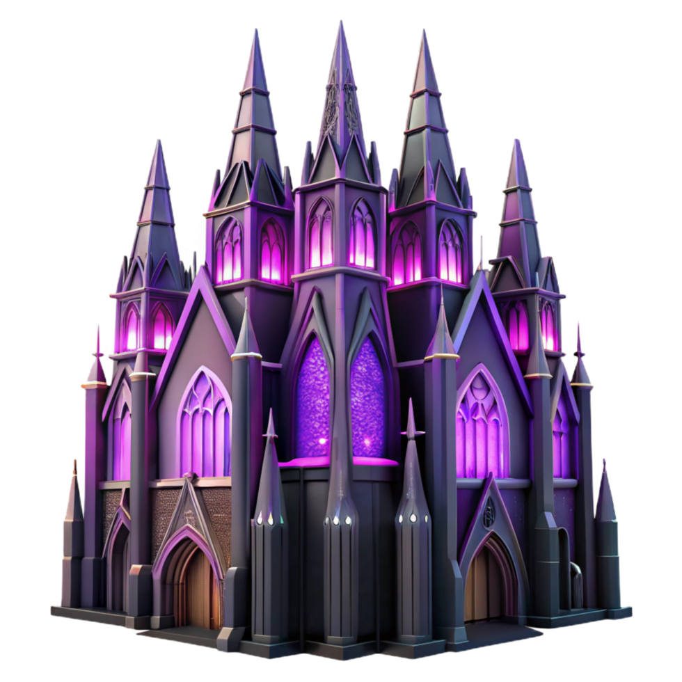 elegant rustic A Towering Gothic Cathedral Made of high quality png