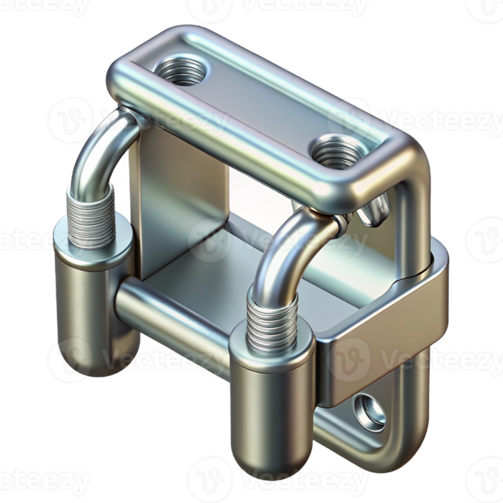 serene unparalleled Scaffolding clamp, galvanized metal with Transparent Background png