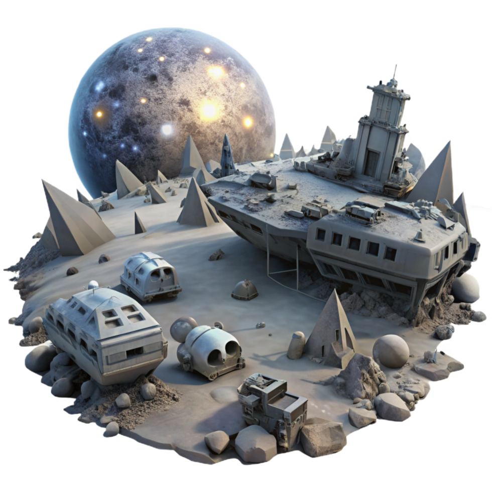 dramatic rustic A Spaceship Graveyard Filled with Derelict exclusive png