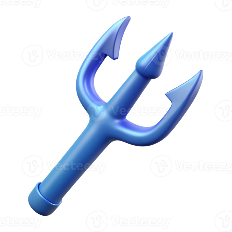 radiant sought-after Trident of Poseidon, symbol of the sea with Transparent Background png
