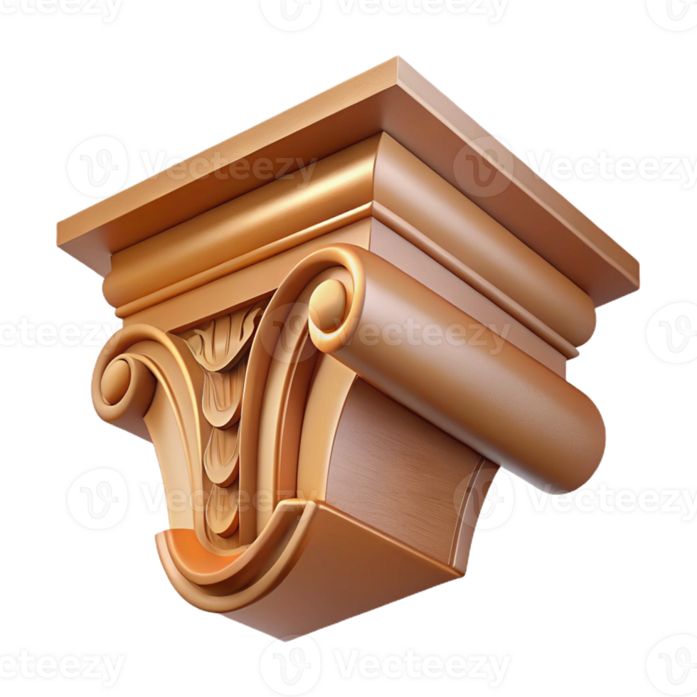 fascinating passionate bohemian Architrave molding, decorative wood trim with Transparent Background sharp png
