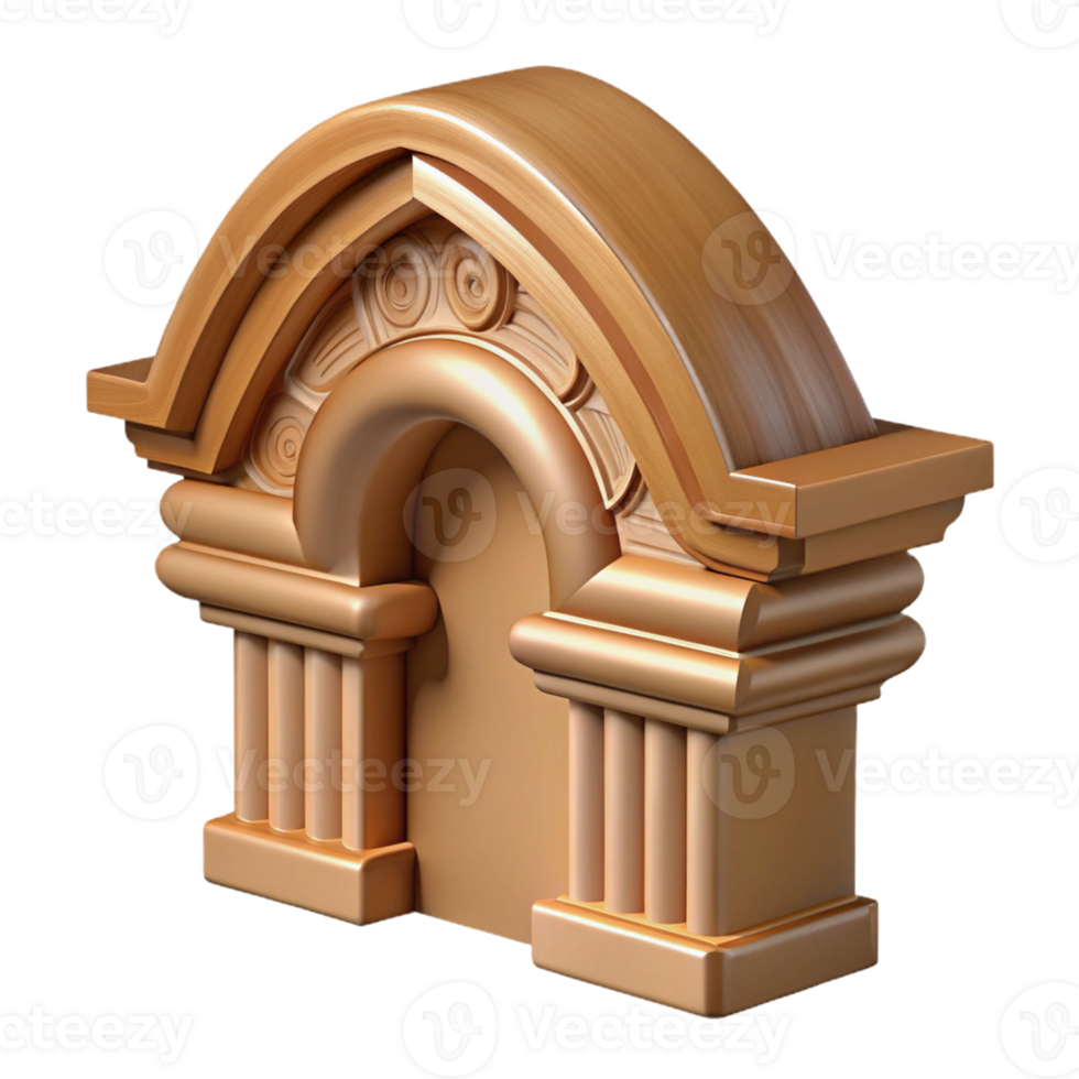 spectacular unparalleled Architrave molding, decorative wood trim with Transparent Background png