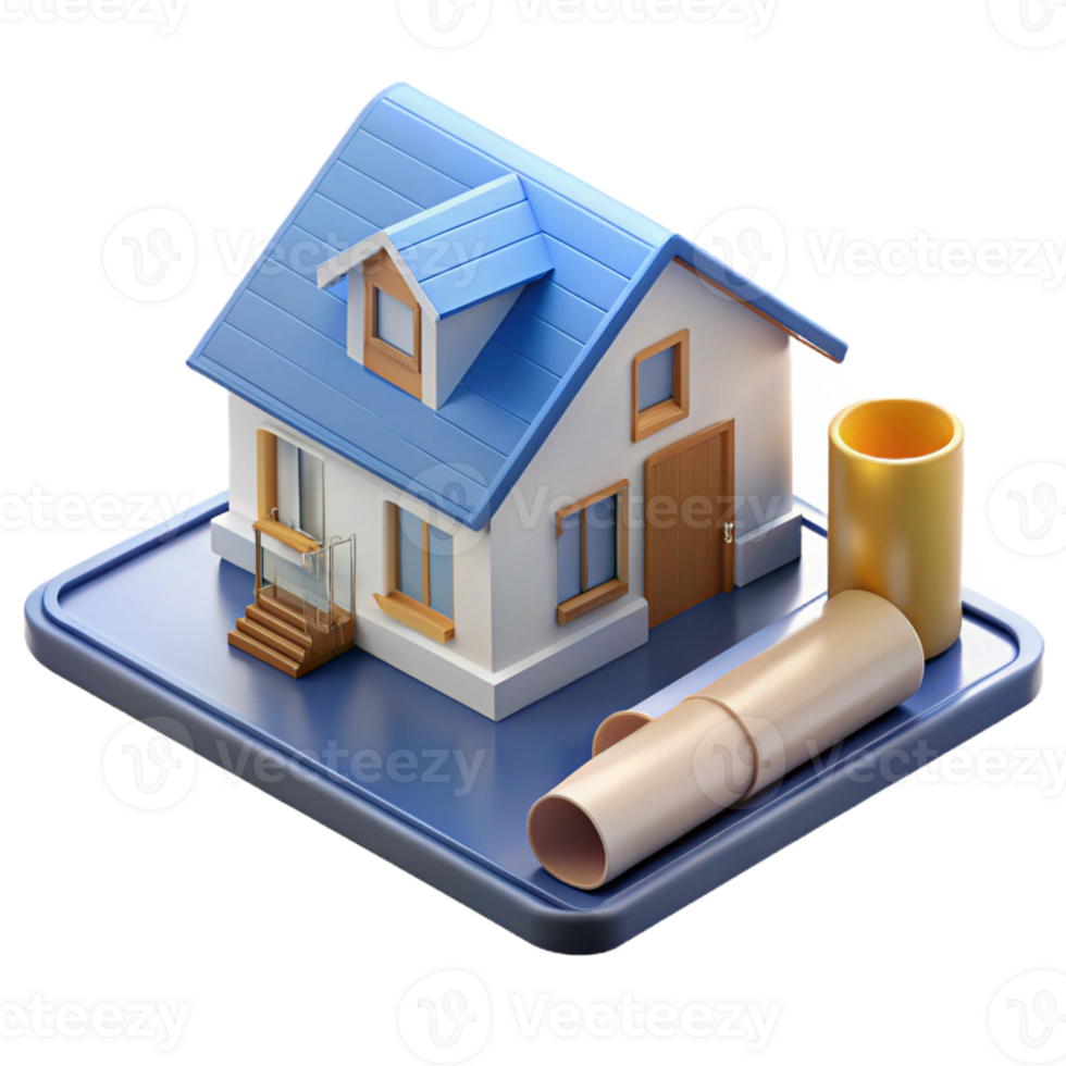 pristine melancholic renaissance House plan technical drawing, with Transparent Background expertly shot png