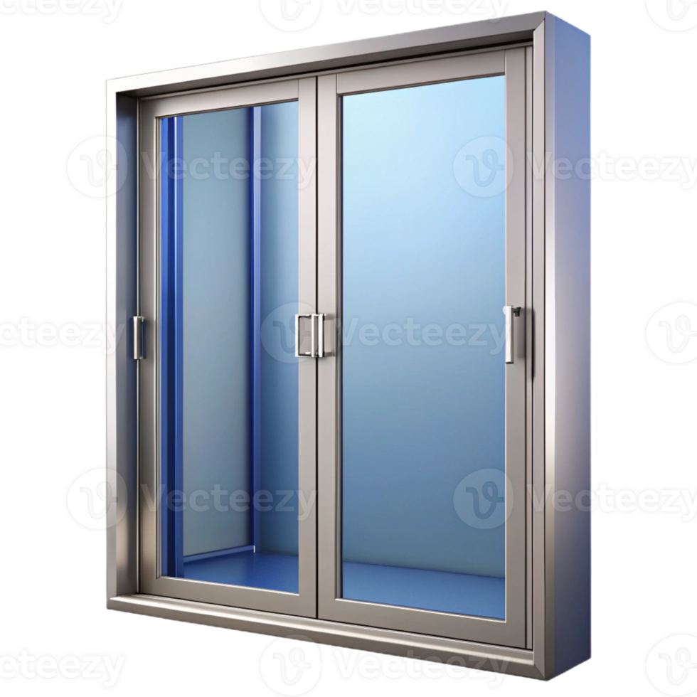 sought-after urban Sliding glass door, aluminum frame with Transparent Background top-tier png