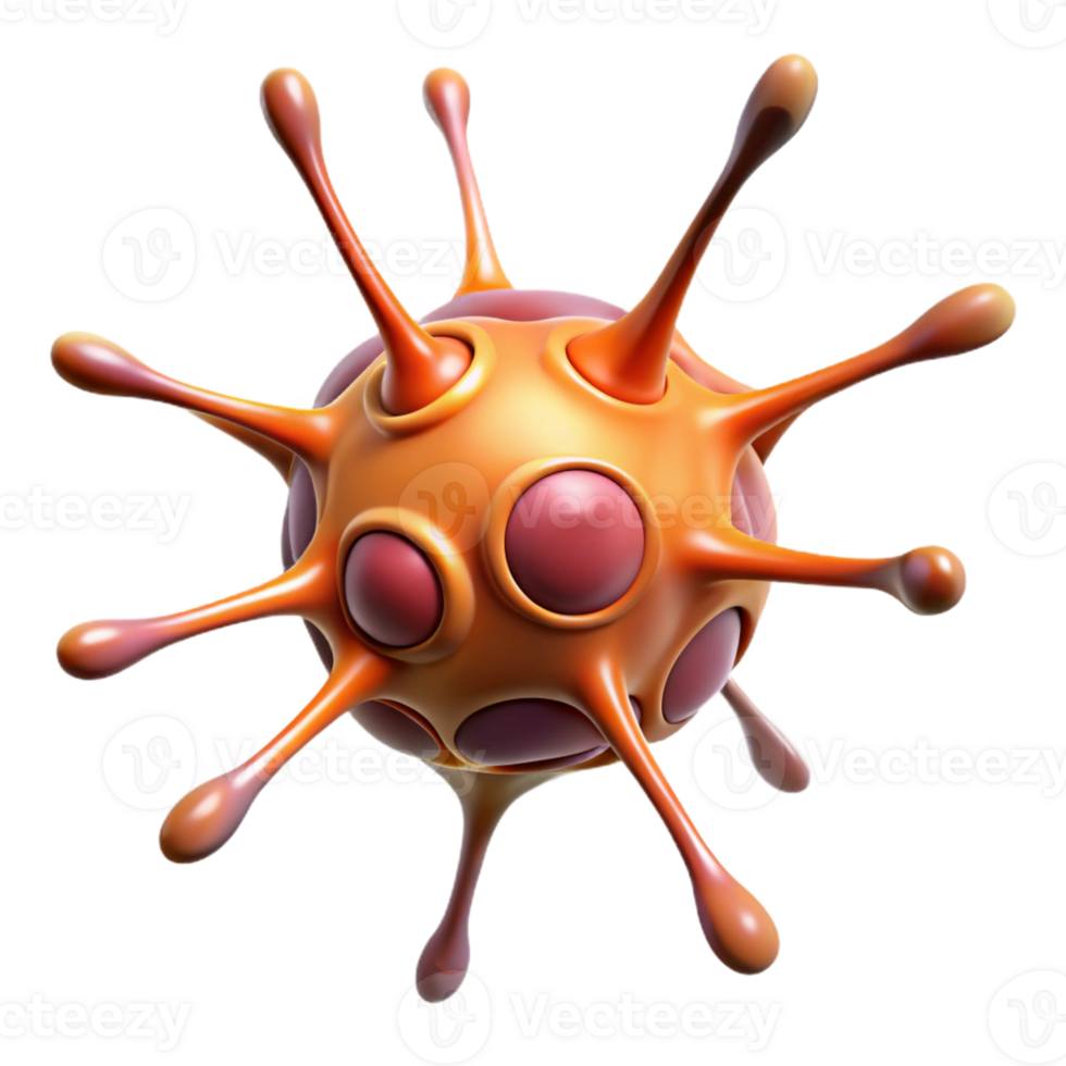 beautiful memorable Hyper-specific, professional render of a single, neuron cell, detailed structure, isolated cutout with Transparent Background png