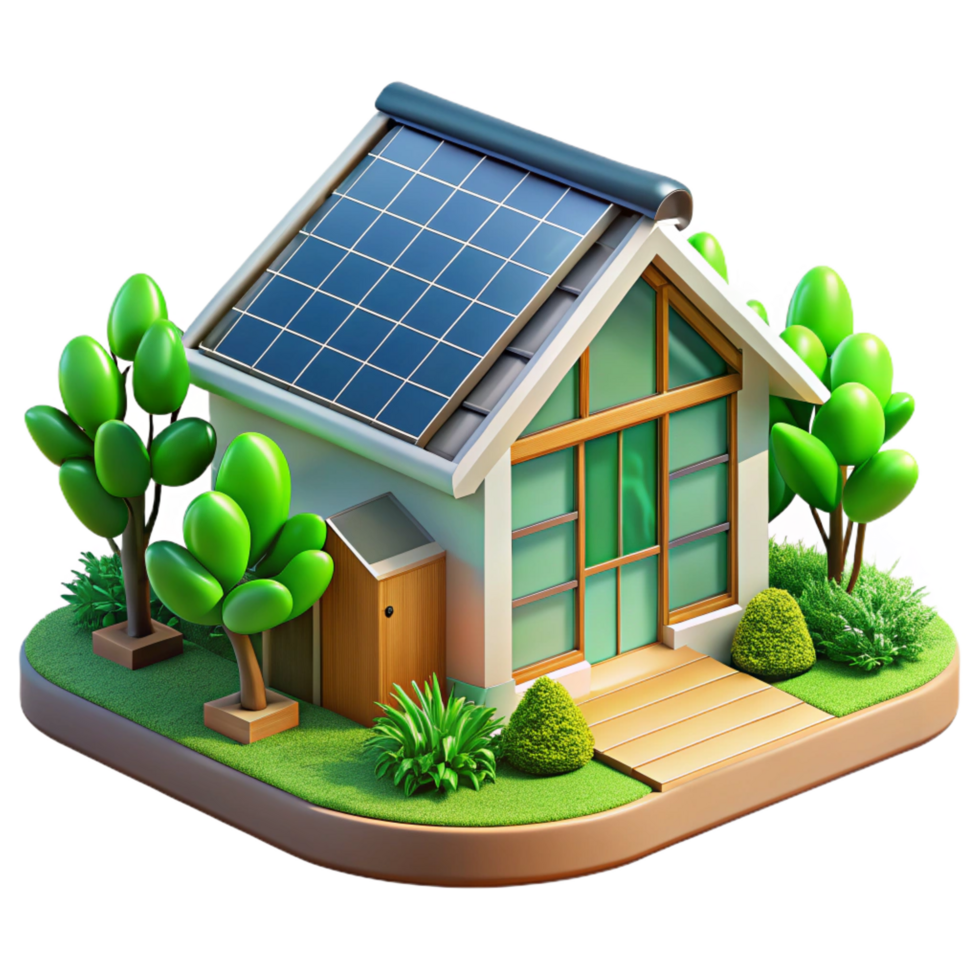 impressive traditional A Modern Eco Friendly House with Solar high quality png