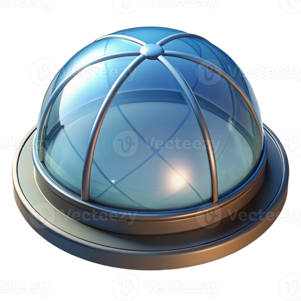 alluring geometric Skylight window, domed acrylic with Transparent Background high resolution png