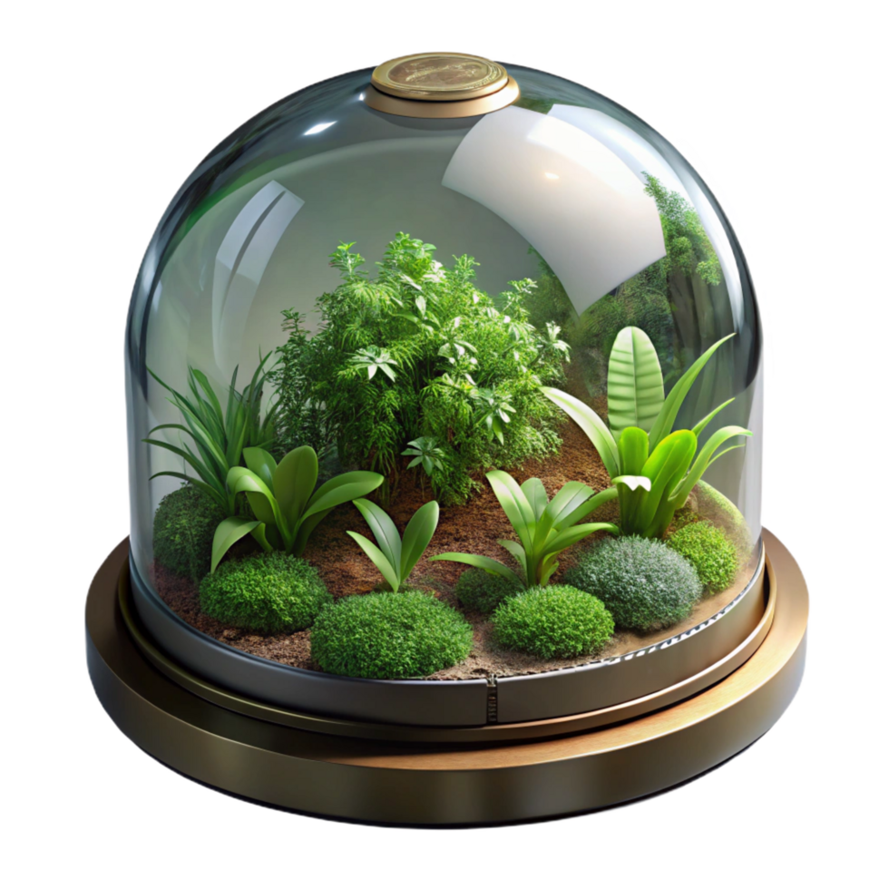 extraordinary modern A Glass Dome Biosphere Containing a genuine png