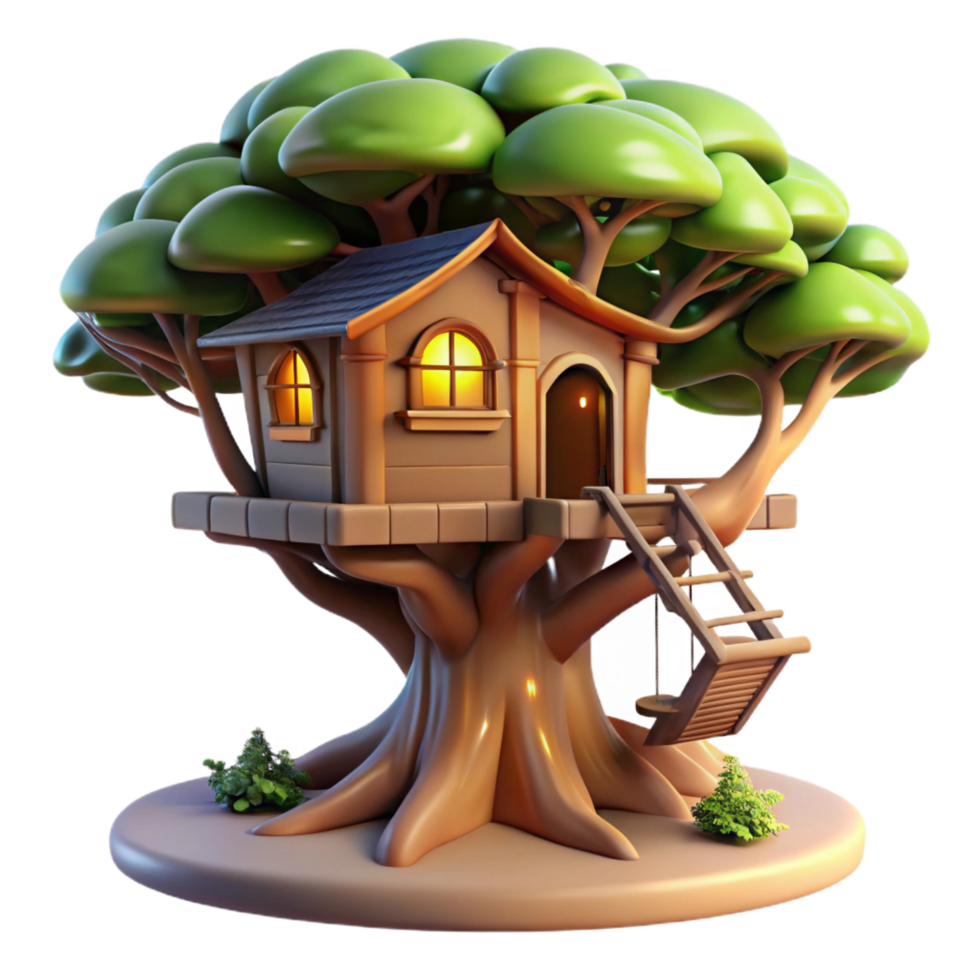 magnificent traditional A Treehouse Built Into the Branches of a authentic png