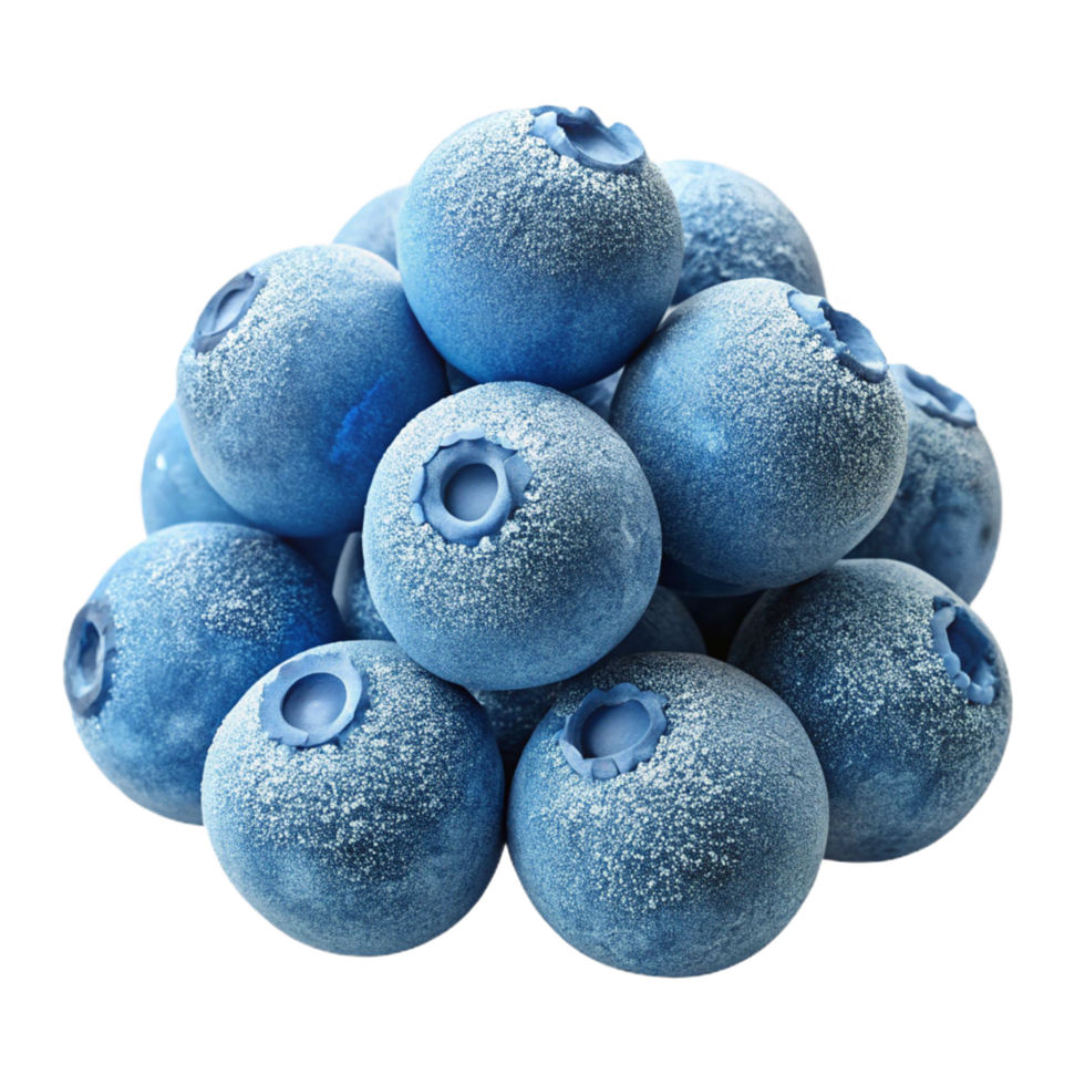 impressive vintage A Cluster of Ripe Blueberries Covered in detailed png