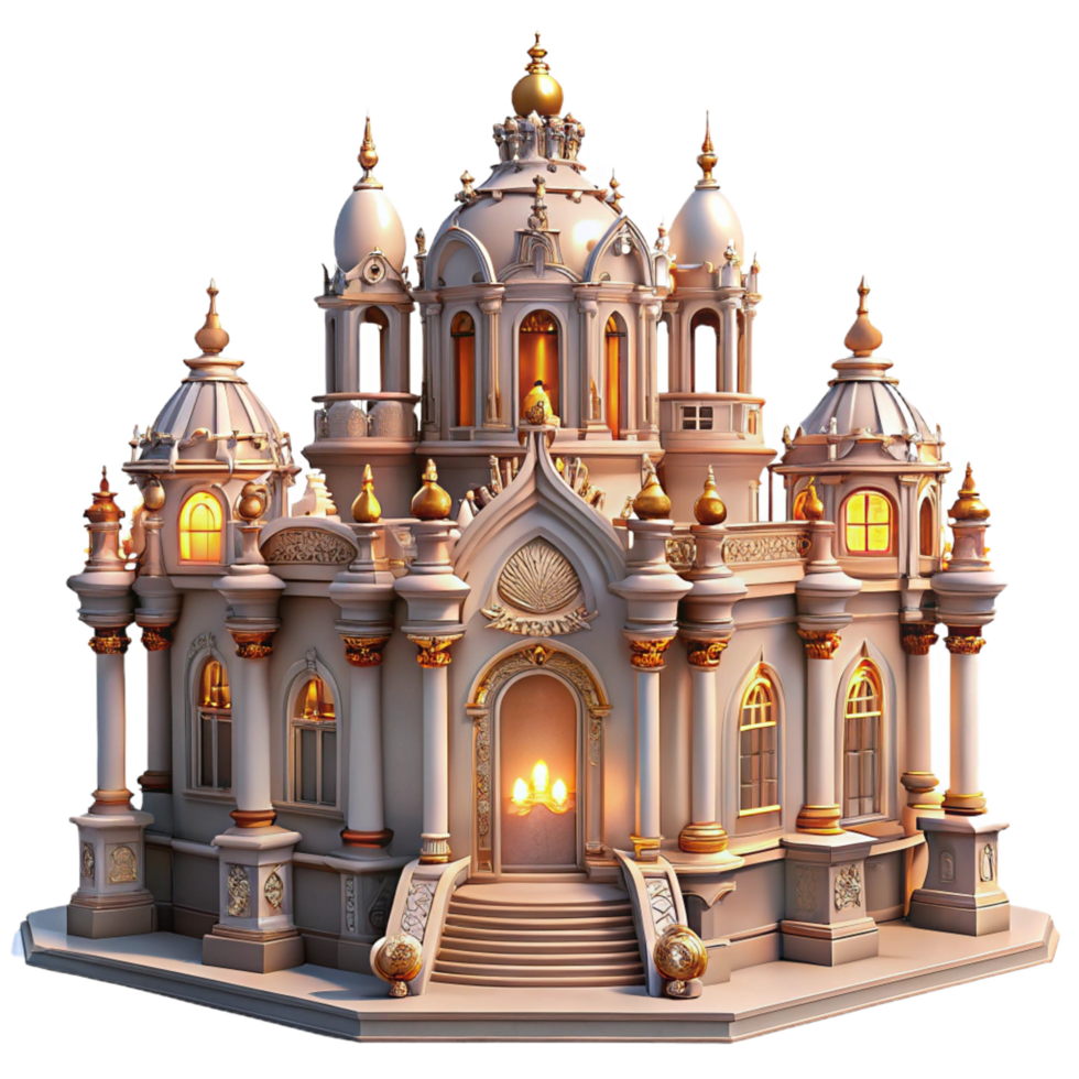 elegant artistic A Majestic Palace with Intricate Carvings exclusive png
