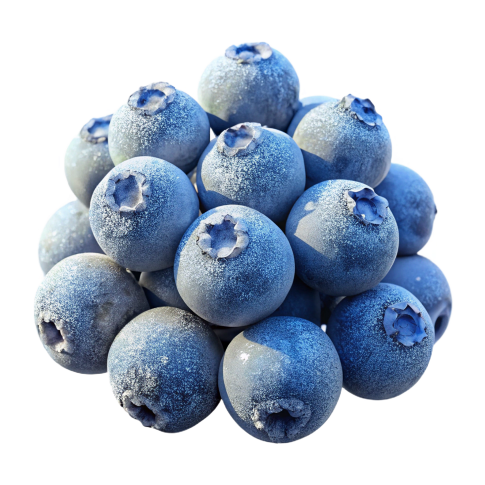 wonderful vintage A Cluster of Ripe Blueberries Covered in high quality png