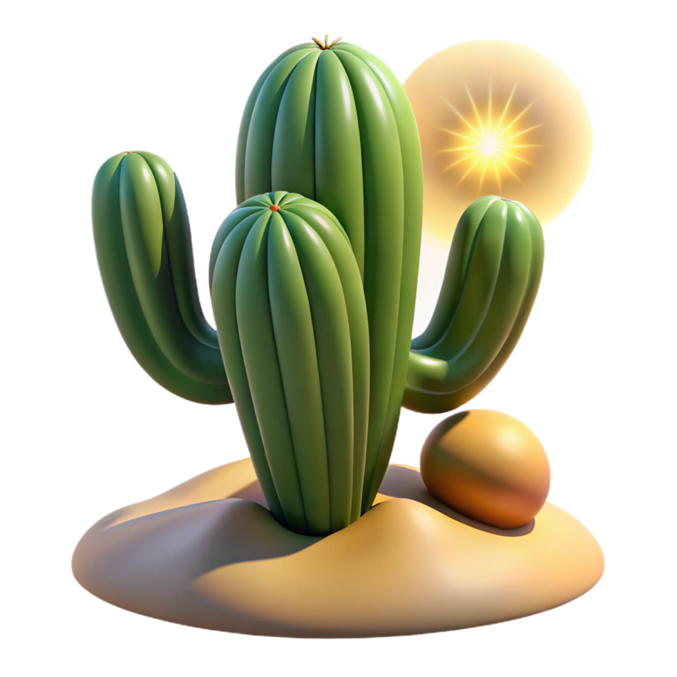 extraordinary classic A Cactus Plant in the Desert Harsh original png