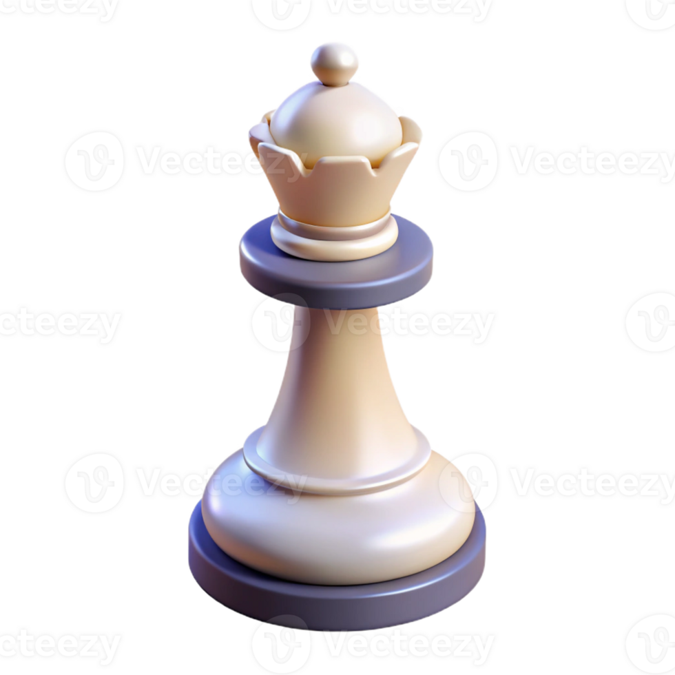 serene distinguished Photorealistic, isolated cutout of a single, chess piece, white king with Transparent Background png