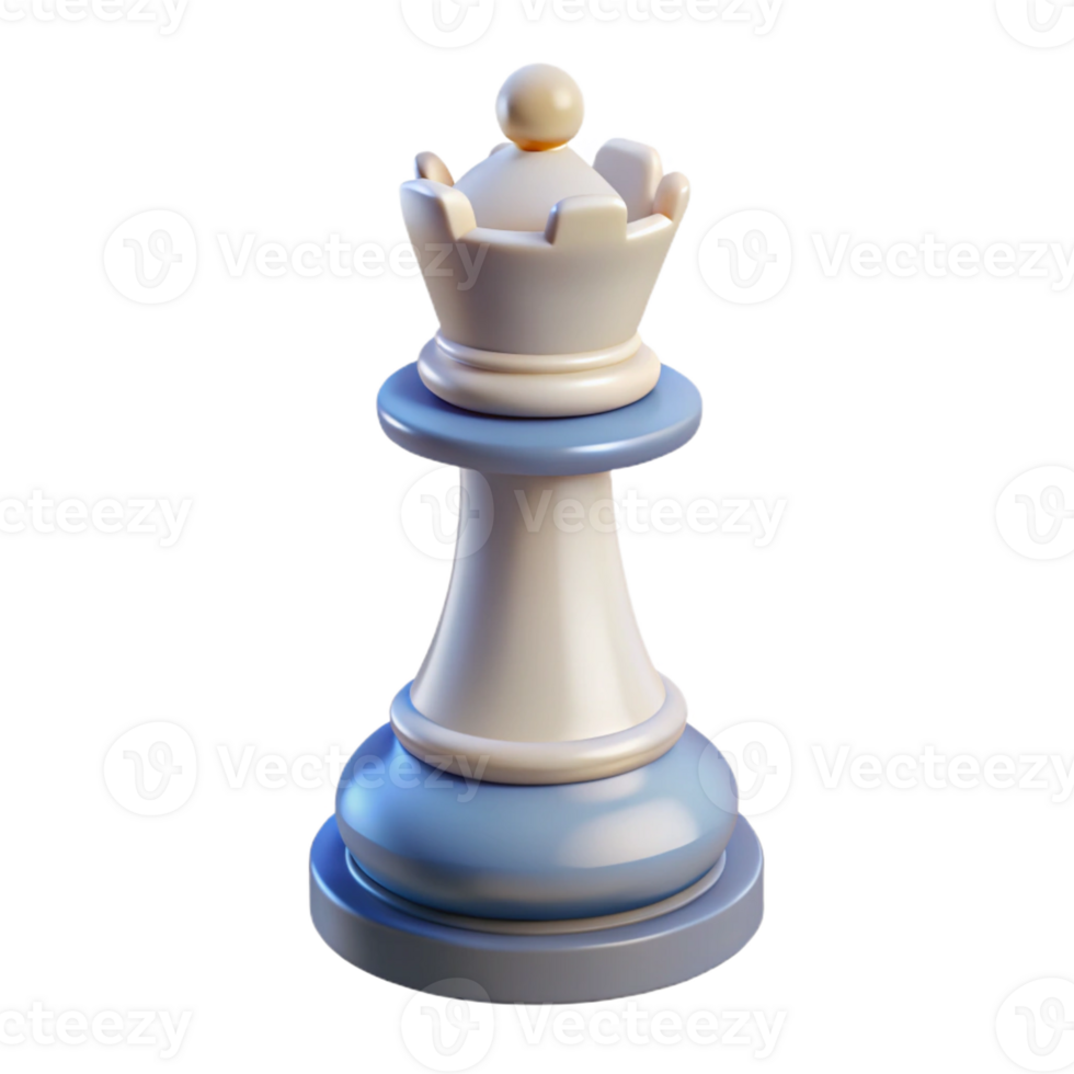 spectacular creative Photorealistic, isolated cutout of a single, chess piece, white king with Transparent Background studio quality png