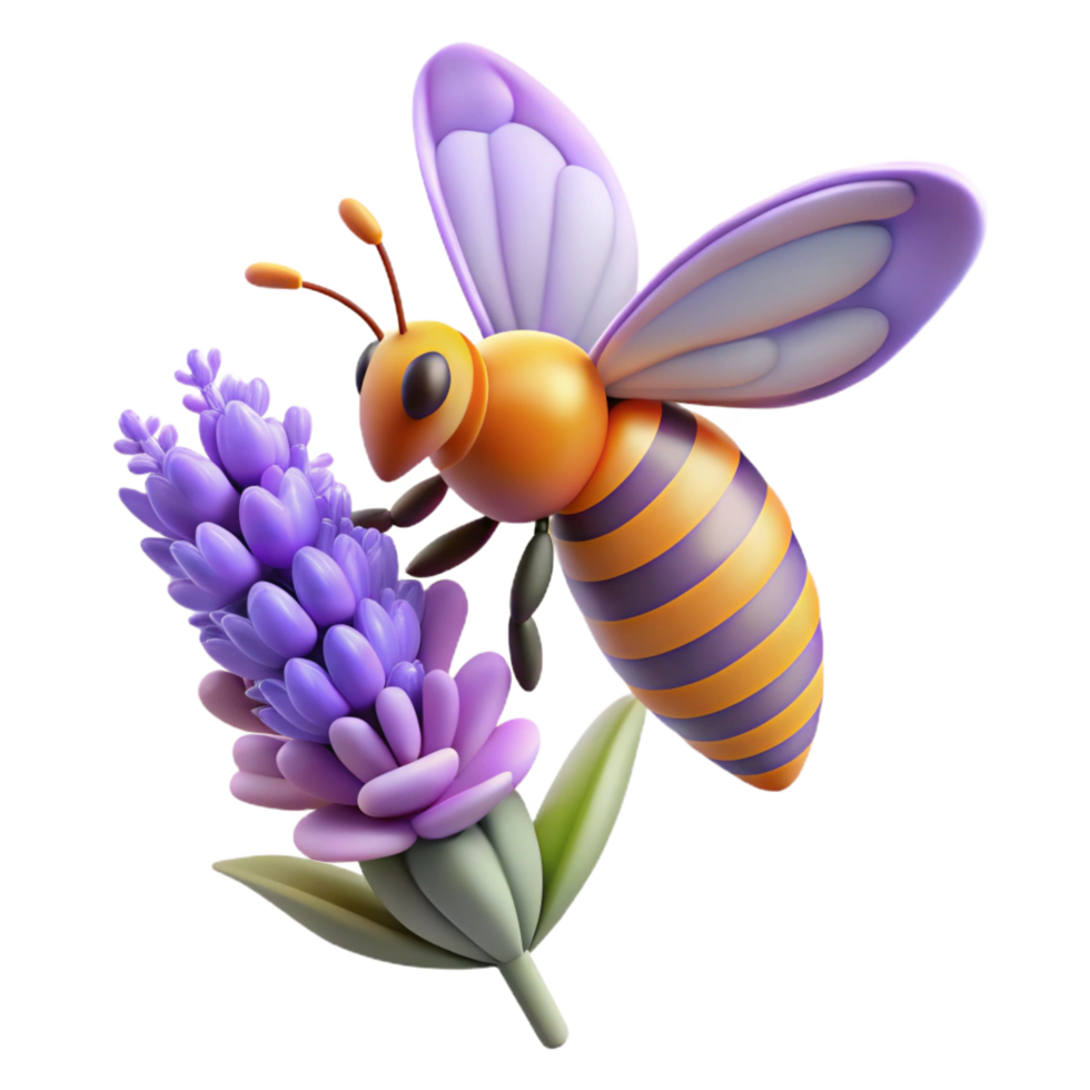 dramatic creative A Close Up of a Bee Collecting Pollen from genuine png