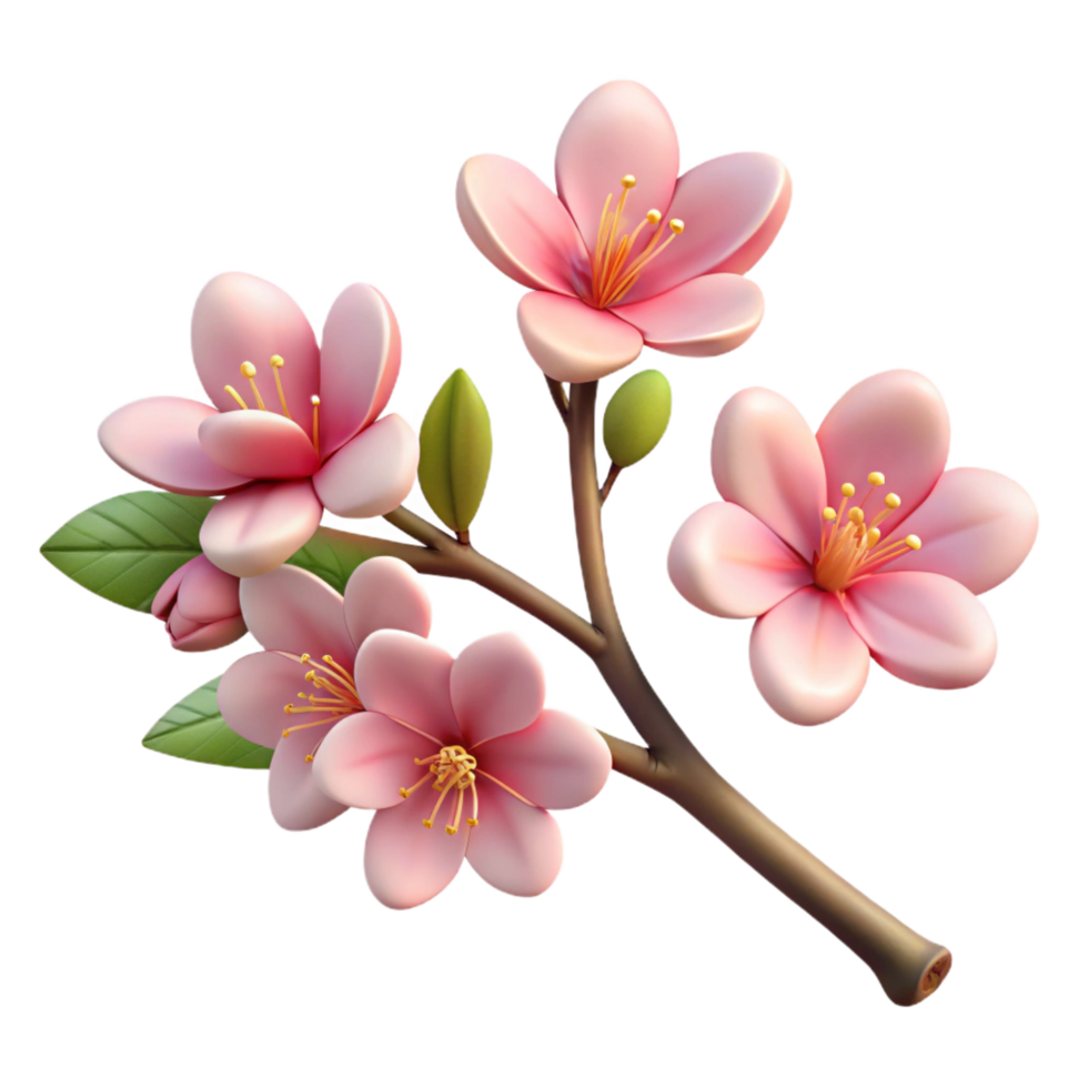 impressive contemporary A Branch of Cherry Blossoms in Full Bloom exclusive png