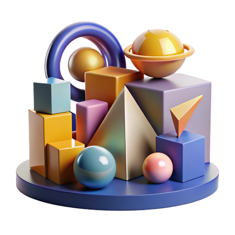 beautiful classic A Collection of Geometric Primitives high resolution png