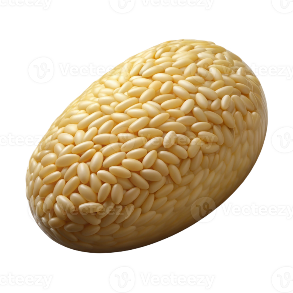 dreamy breathtaking Hyper-specific, professional render of a single, grain of rice, long-grain, isolated cutout with Transparent Background professional png