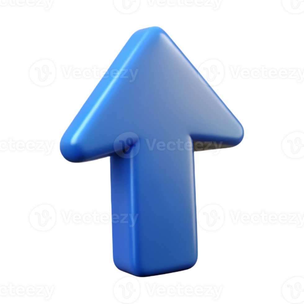 extraordinary futuristic A stylized arrow icon pointing upwards with Transparent Background masterfully captured png