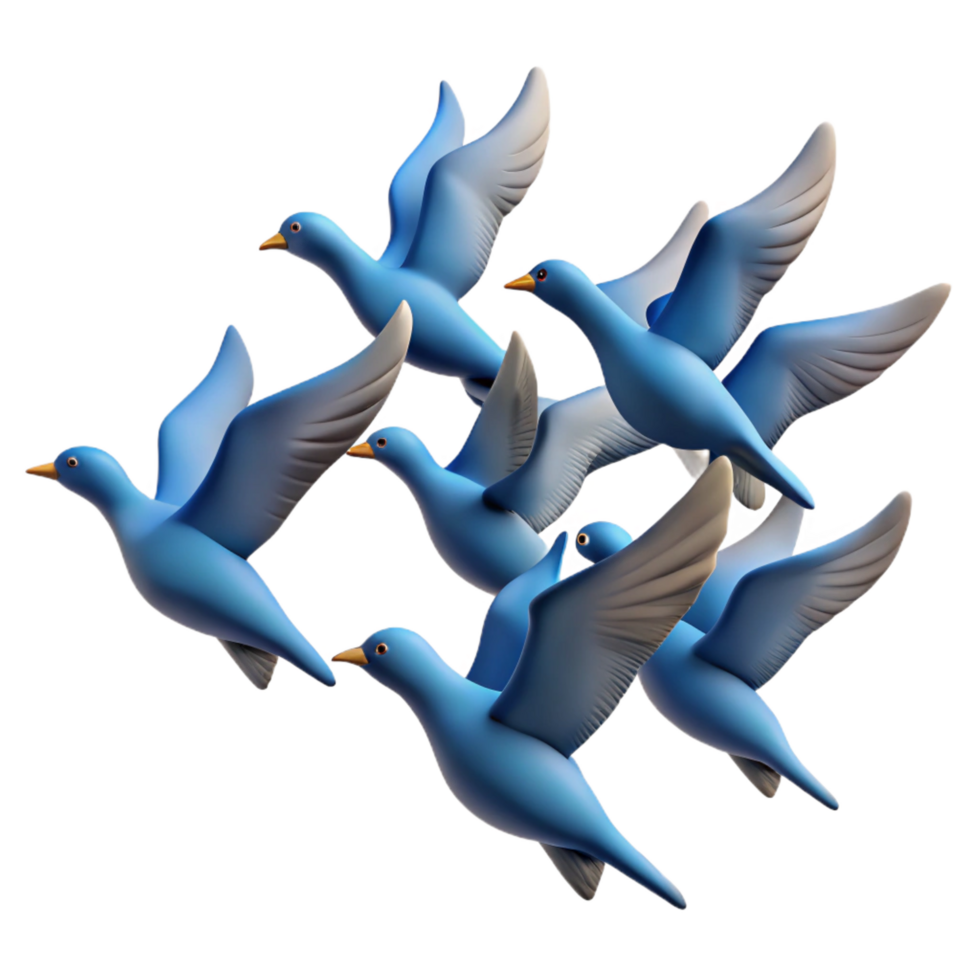 stunning traditional A Flock of Birds Flying in Formation premium png