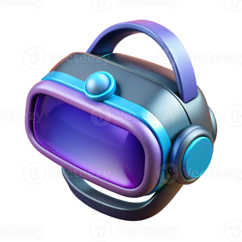 exemplary classic Ultra-detailed, concept art style, isolated cutout of a futuristic, virtual reality headset with Transparent Background exclusive png