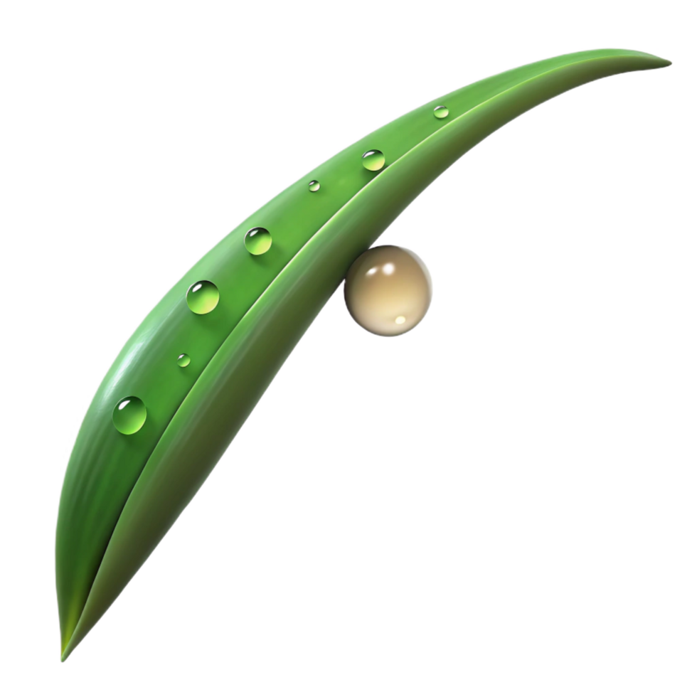 magnificent artistic A Single Blade of Grass Dew Drops high quality png