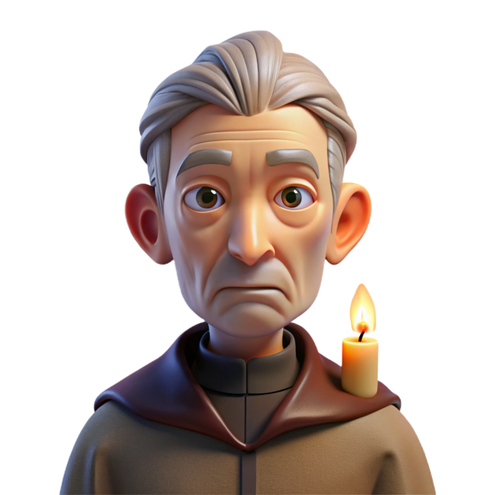 dramatic classic Portrait of an Elderly Man with Deep professional png