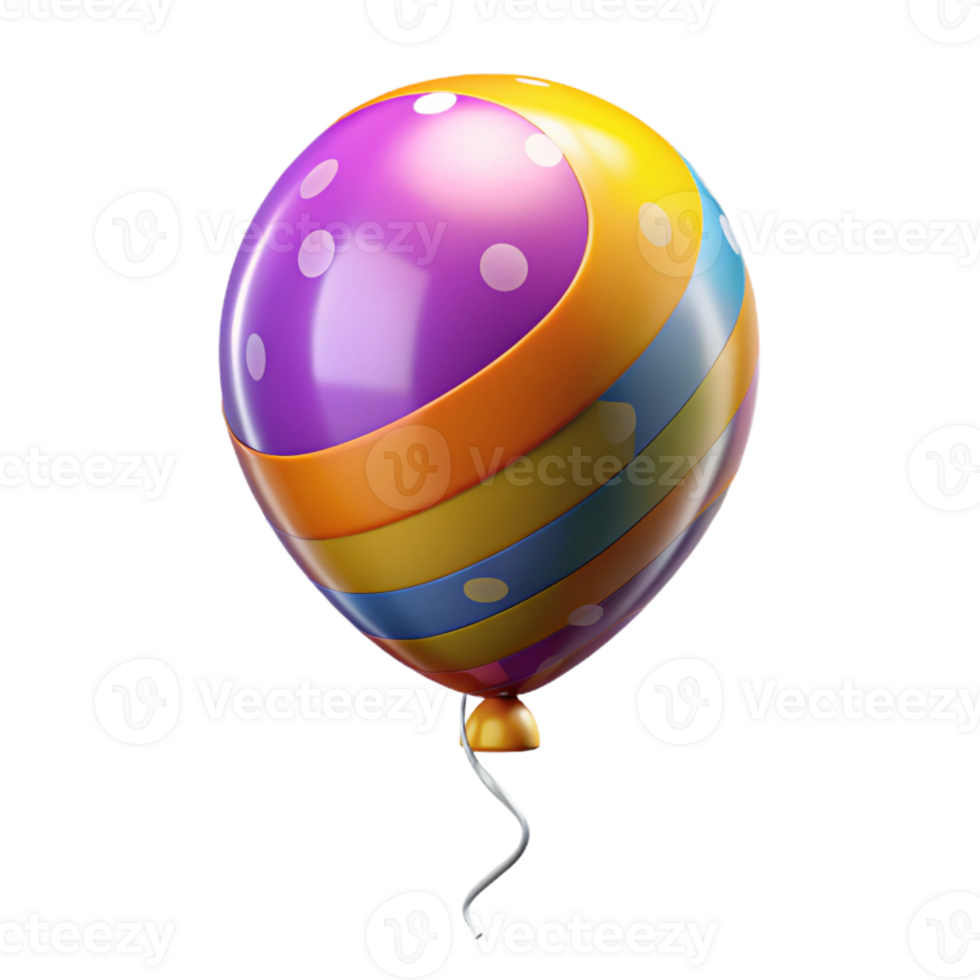 beautiful passionate gothic Colorful balloon, festive design, with Transparent Background luxury png