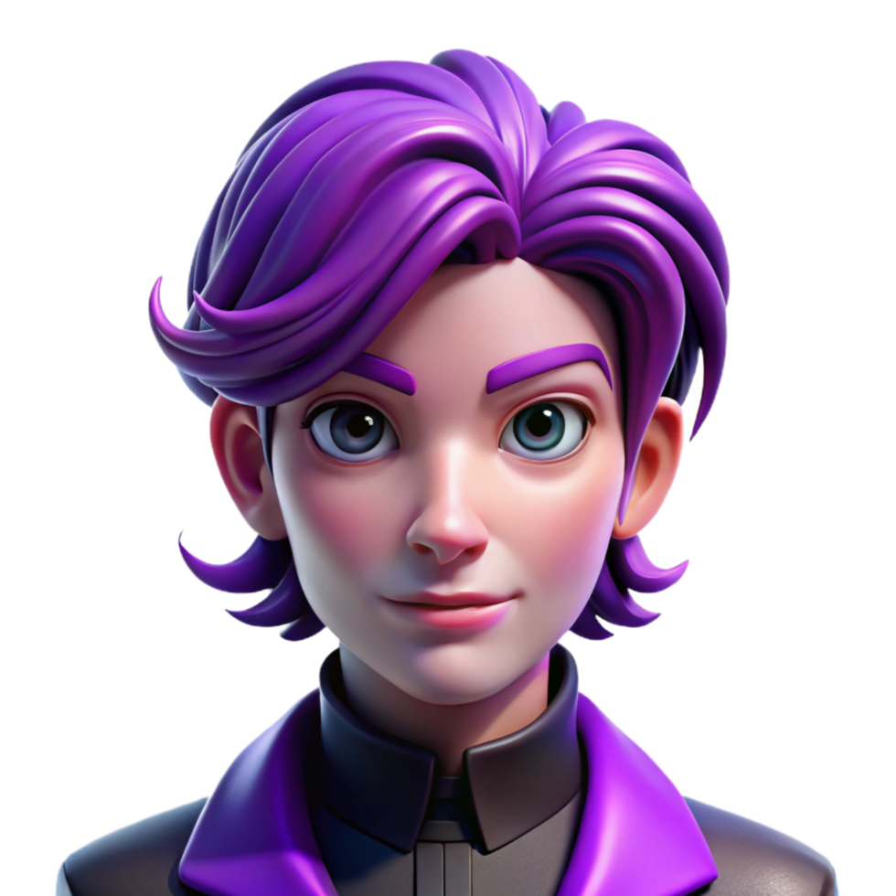 beautiful artistic Portrait of a Nonbinary Person with genuine png