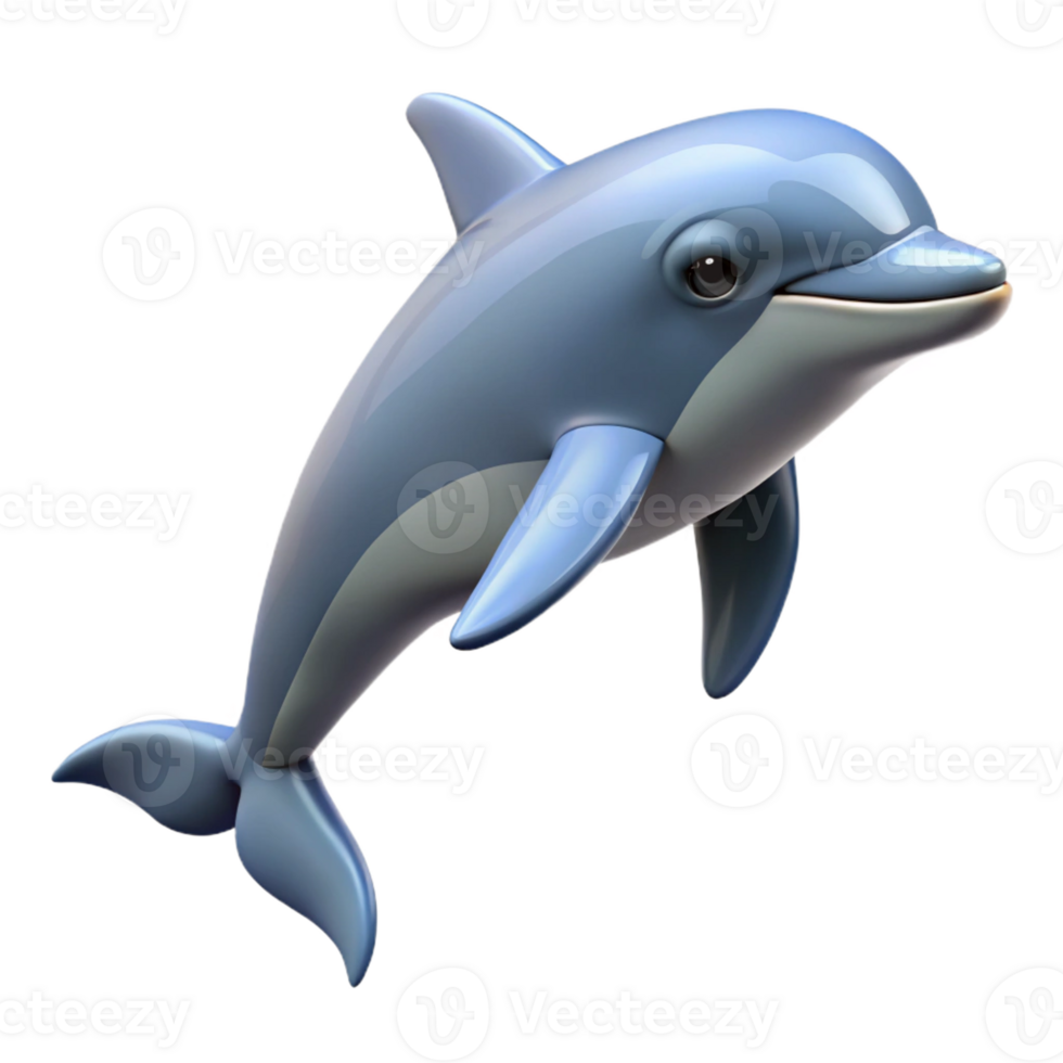 breathtaking celebrated Bottlenose dolphin, leaping, with Transparent Background png
