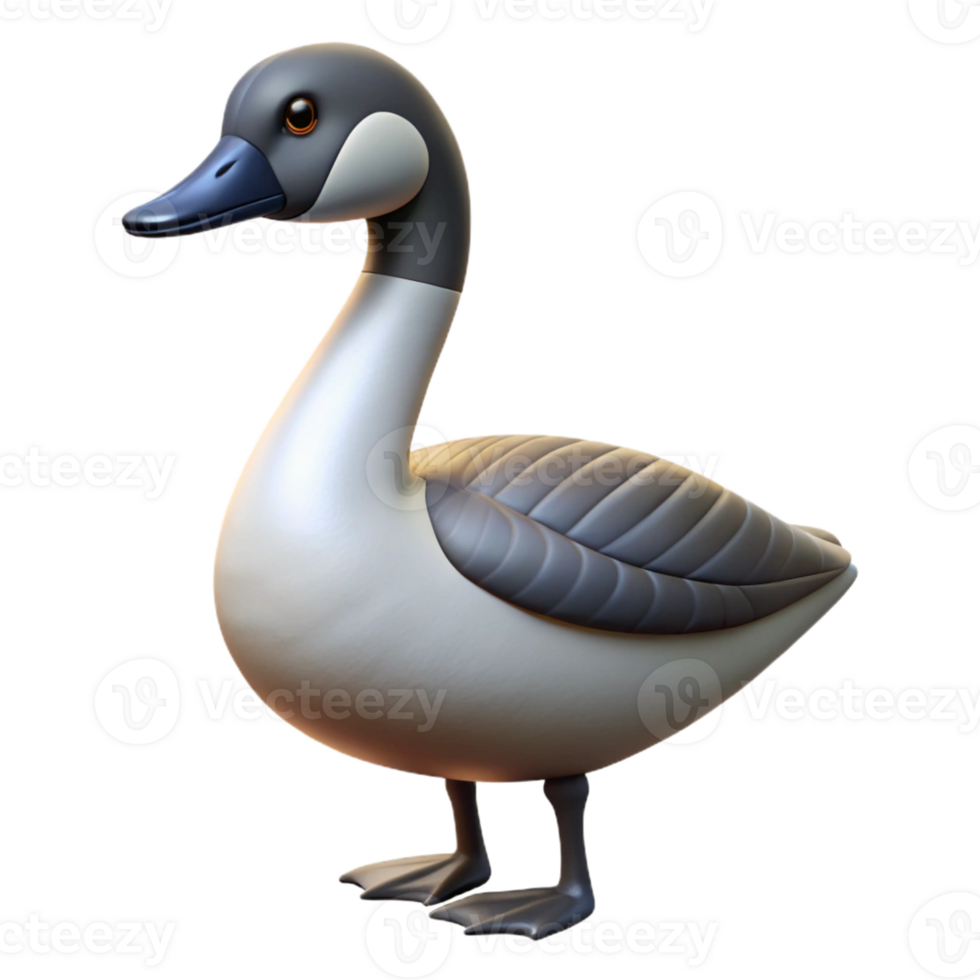 energetic enchanting Goose, Canada goose, long neck with Transparent Background ultra HD png