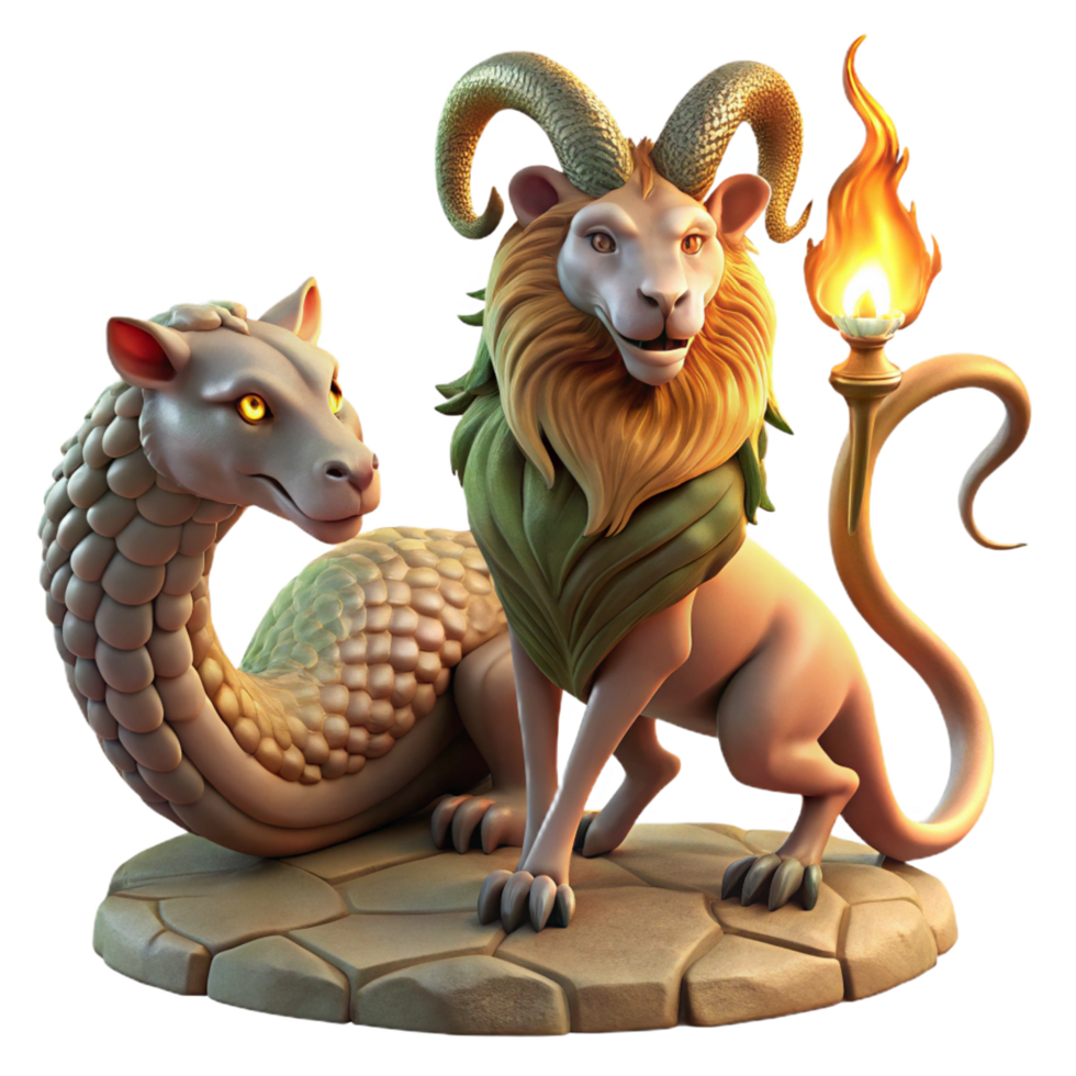 magnificent modern A Mysterious Chimera with the Head of a genuine png