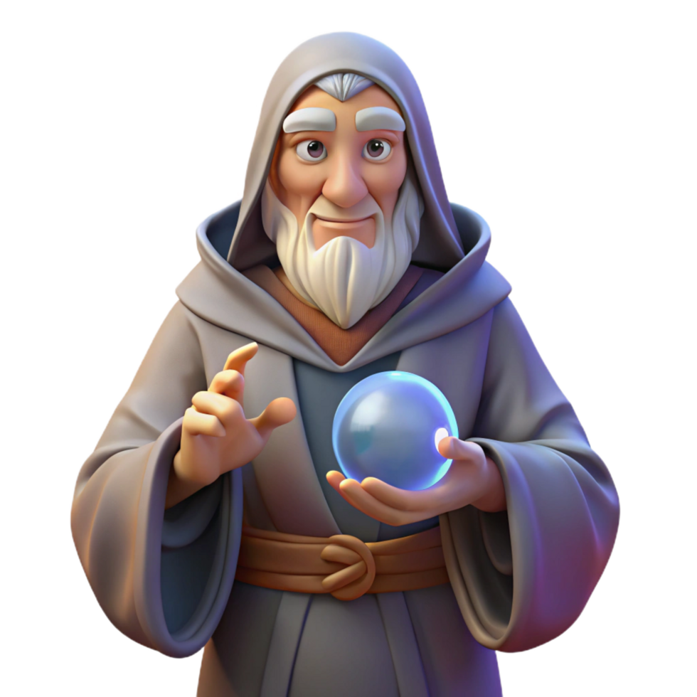 impressive abstract A Wise Old Oracle with Wrinkled Skin authentic png