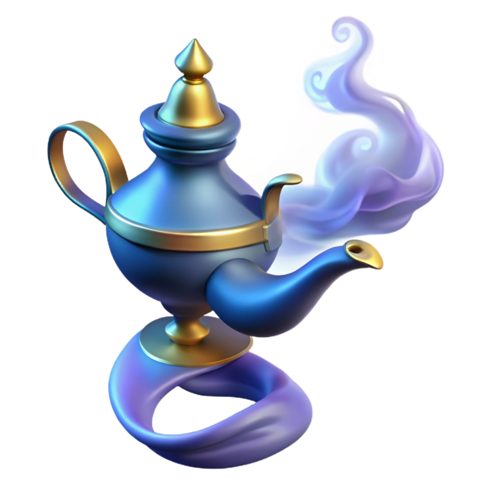 extraordinary rustic A Powerful Djinn Emerging from a Magical premium png