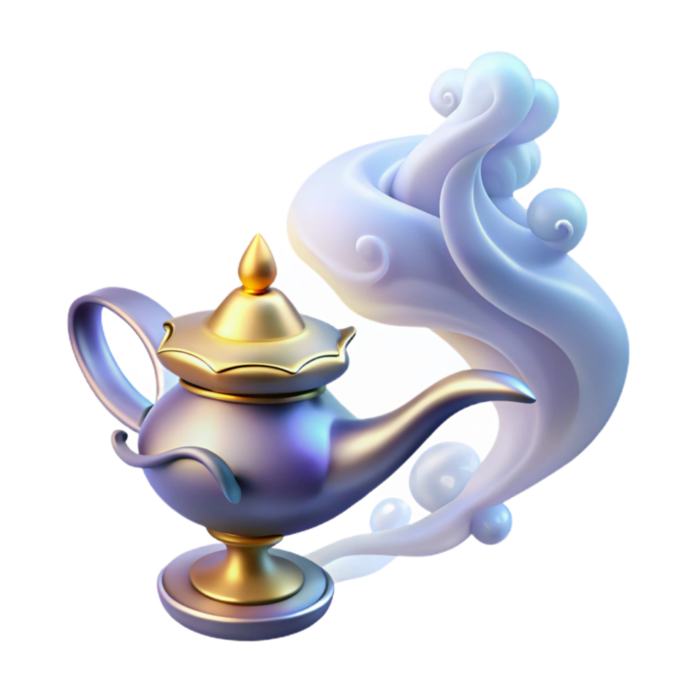 stunning vintage A Powerful Djinn Emerging from a Magical high quality png
