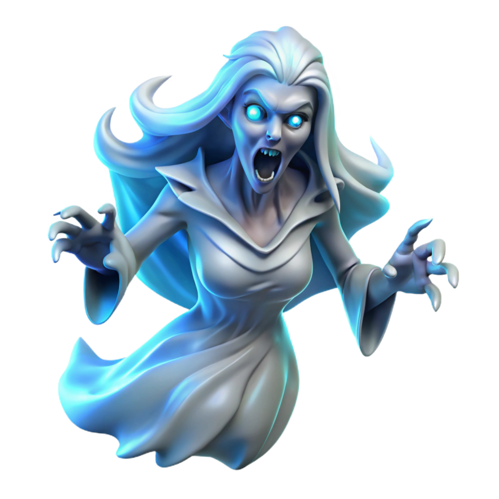 vibrant modern A Mysterious Banshee Wailing in the Wind original png