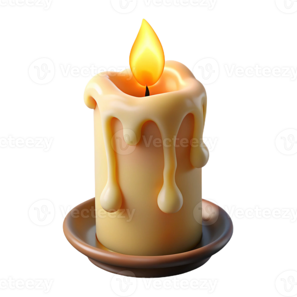 acclaimed victorian Hyper-specific, photorealistic render of a single, burning candle made of human bone with Transparent Background detailed png