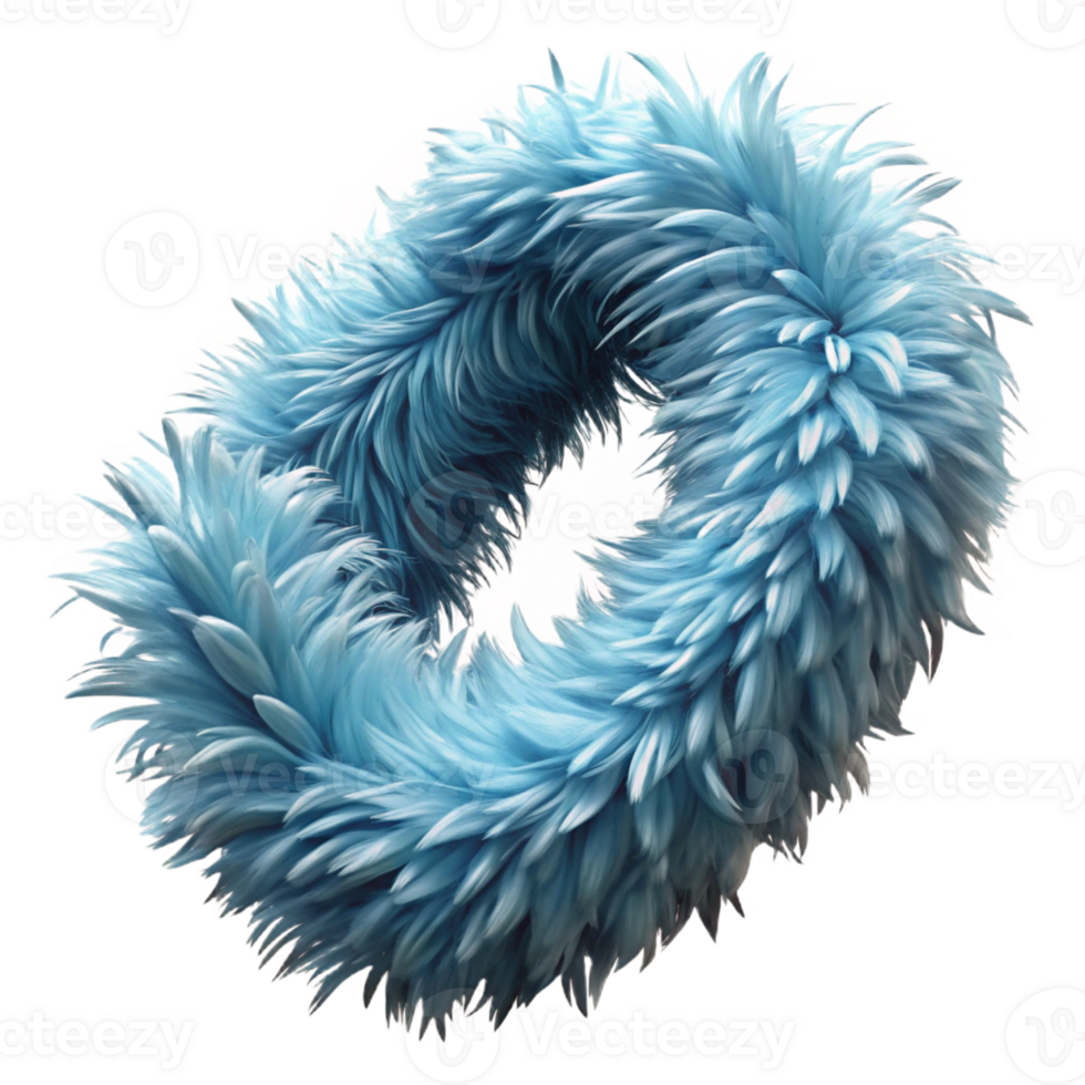 acclaimed bohemian Ultra-detailed professional render, isolated cutout of a vintage feather boa with Transparent Background crisp png