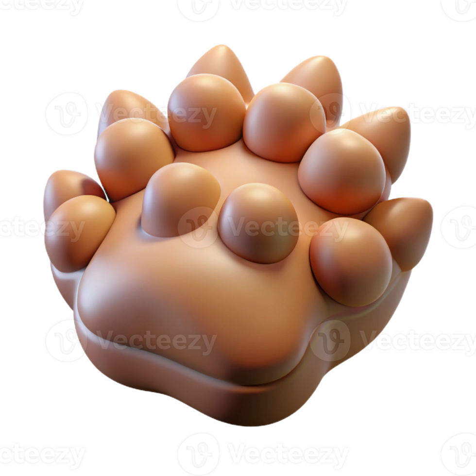 dreamy stunning Ultra-detailed, isolated cutout of a single Sphinx paw, hyper-specific, professional render, concept art style with Transparent Background gallery standard png