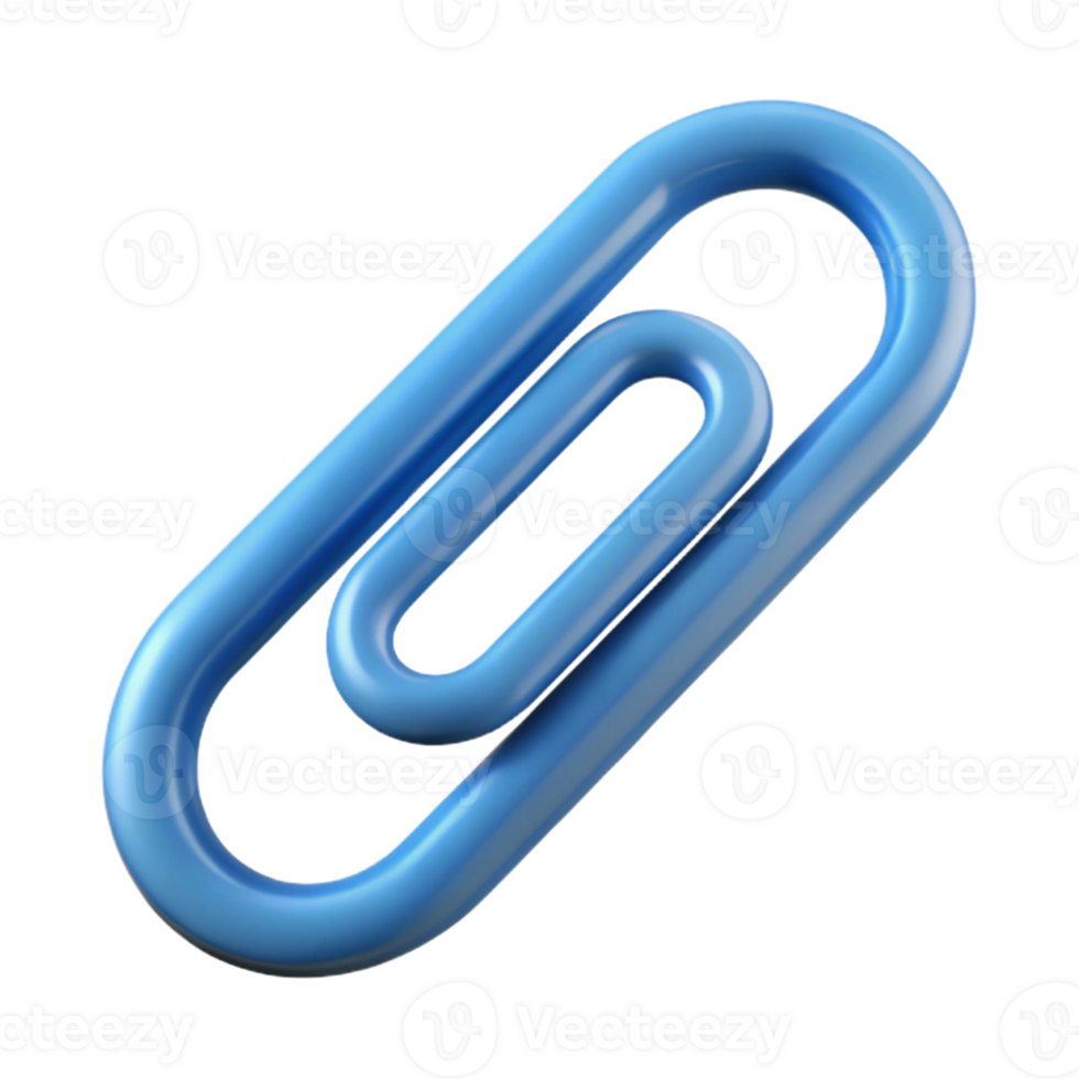 captivating harmonious industrial Concept art style, isolated cutout of a single paperclip with Transparent Background artisan png