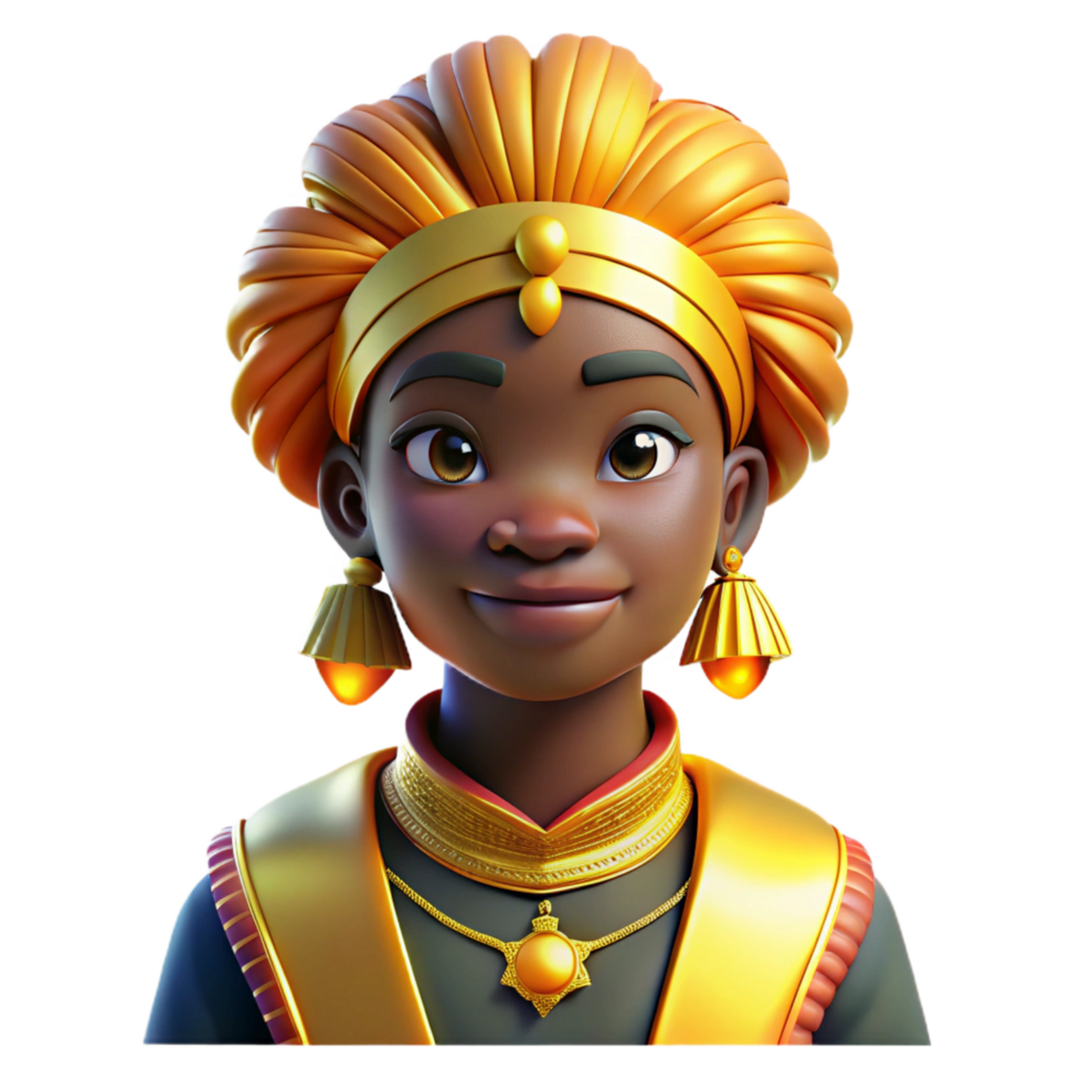 wonderful minimalist Portrait of a Person Wearing Traditional authentic png